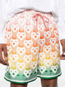 Pantaloni scurti Casablanca, Heart-monogram Print