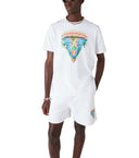 Tricou CASABLANCA, Innocence Triangle Short Sleeve T‑Shirt, White