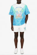 Tricou CASABLANCA, 'Surf Lotus' print Tie-Dye T-shirt