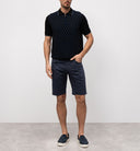 BERMUDE STEFANO RICCI, Logo Insert, Cotton, Navy Blue