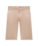 BERMUDE STEFANO RICCI, Logo Insert, Cotton, Beige