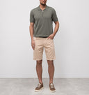 BERMUDE STEFANO RICCI, Logo Insert, Cotton, Beige
