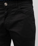 Pantaloni scurti STEFANO RICCI, Logo Insert, Cotton, Black