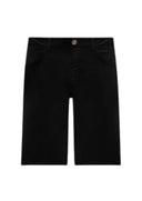 Pantaloni scurti STEFANO RICCI, Logo Insert, Cotton, Black