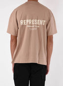 Tricou Represent, Owner's Club Print, Beige, Regular Fit