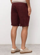 Pantaloni scurti Brunello Cucinelli Chevron Bermuda Shorts, Visiniu
