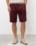 Pantaloni scurti Brunello Cucinelli Chevron Bermuda Shorts, Visiniu