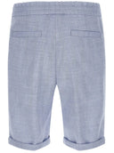 Pantaloni scurti Brunello Cucinelli Chevron Bermuda Shorts, Blue