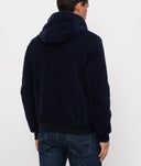Jacheta STEFANO RICCI, Blue velvet jacket with cashmere