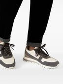 Sneakers BRUNELLO CUCINELLI, Panelled Detail, Low Top, Grey