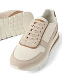 Sneakers BRUNELLO CUCINELLI, Panelled Detail, Low Top, Light Beige