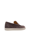 Loafers BRUNELLO CUCINELLI, Logo, Herringbone Pattern, Suede, Brown