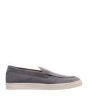 Loafers BRUNELLO CUCINELLI, Logo, Herringbone Pattern, Suede, Grey