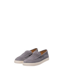 Loafers BRUNELLO CUCINELLI, Logo, Herringbone Pattern, Suede, Grey