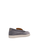 Loafers BRUNELLO CUCINELLI, Logo, Herringbone Pattern, Suede, Grey