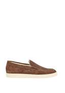Loafers BRUNELLO CUCINELLI, Logo, Herringbone Pattern, Suede, Maro
