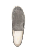 Loafers BRUNELLO CUCINELLI, topstitched leather loafers, Gri