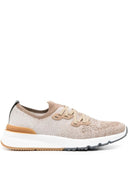 Sneakers BRUNELLO CUCINELLI, Mesh Design, Low Top,Beige