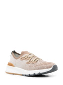 Sneakers BRUNELLO CUCINELLI, Mesh Design, Low Top,Beige