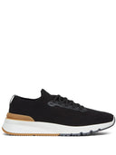 Sneakers BRUNELLO CUCINELLI, Knitted Detail, Low Top, Black