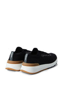 Sneakers BRUNELLO CUCINELLI, Knitted Detail, Low Top, Black