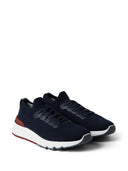 Sneakers BRUNELLO CUCINELLI, Lace Up Mesh, Low Top, Navy Blue