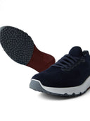 Sneakers BRUNELLO CUCINELLI, Lace Up Mesh, Low Top, Navy Blue