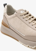 Sneakers BRUNELLO CUCINELLI, Panelled Detail, Low Top, Gray Brown