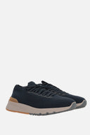 Sneakers BRUNELLO CUCINELLI, Navy Blue, Low Top Design