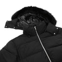Geaca Moose Knuckles, Everest Fur Hood Puffer Jacket in Black