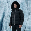 Geaca Moose Knuckles, Everest Fur Hood Puffer Jacket in Black