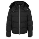 Geaca Moose Knuckles, Everest Fur Hood Puffer Jacket in Black
