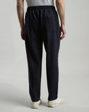 Pantaloni ELEVENTY din lana Loro Piana – Bleumarin