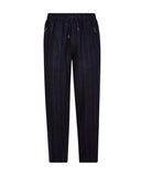 Pantaloni ELEVENTY din lana Loro Piana – Bleumarin