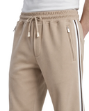 Pantaloni ELEVENTY din bumbac Giza, Beige