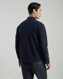 Jacheta ELEVENTY,SUEDE LEATHER AND JERSEY JACKET