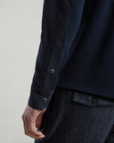Jacheta ELEVENTY,SUEDE LEATHER AND JERSEY JACKET