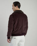 Geaca bomber ELEVENTY din casmir – Burgundy