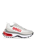 Sneakers DSQUARED2, Bubble Design, Red Details, White