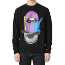 Bluza Ih Nom Uh Nit, Bumbac, Mask Print