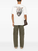 Tricou IH NOM UH NIT, Leopard Print, Small Logo, White