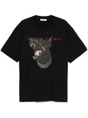 Tricou IH NOM UH NIT, Dobermann Print, Black