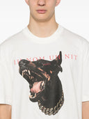Tricou IH NOM UH NIT, Dobermann Print, White