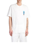 TRICOU IH NOM UH NIT, Blue Mask On print, Regular Fit, Alb