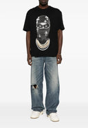 Tricou IH NOM UH NIT, Mask Crosses Print, All Black