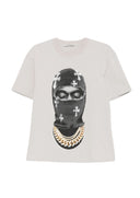 Tricou IH NOM UH NIT, Mask Crosses Print, Grey