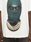Tricou IH NOM UH NIT, Mask 20 Verde, Alb