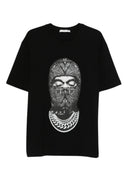 Tricou IH NOM UH NIT, Paisley Mask Graphic in Front, Regular Fit, Negru