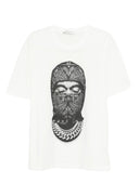 TRICOU IH NOM UH NIT, Paisley Mask Graphic in front, Alb