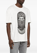 TRICOU IH NOM UH NIT, Paisley Mask Graphic in front, Alb